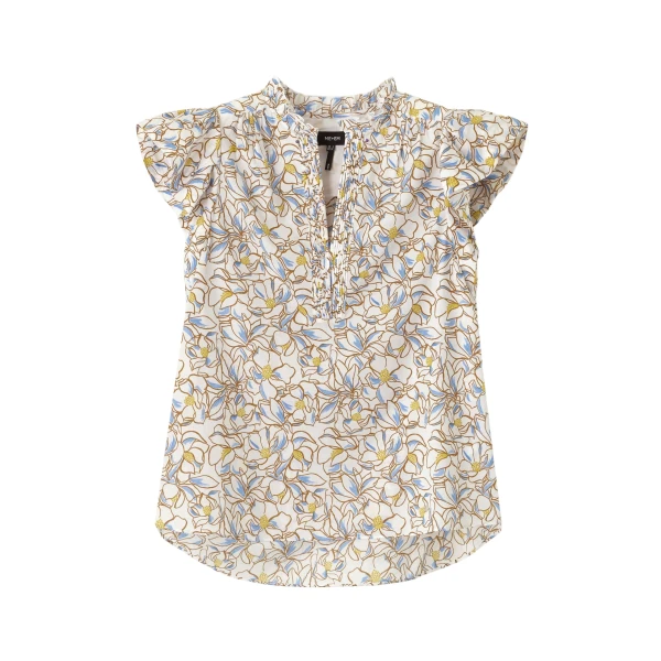 Cotton Floral Print Blouse