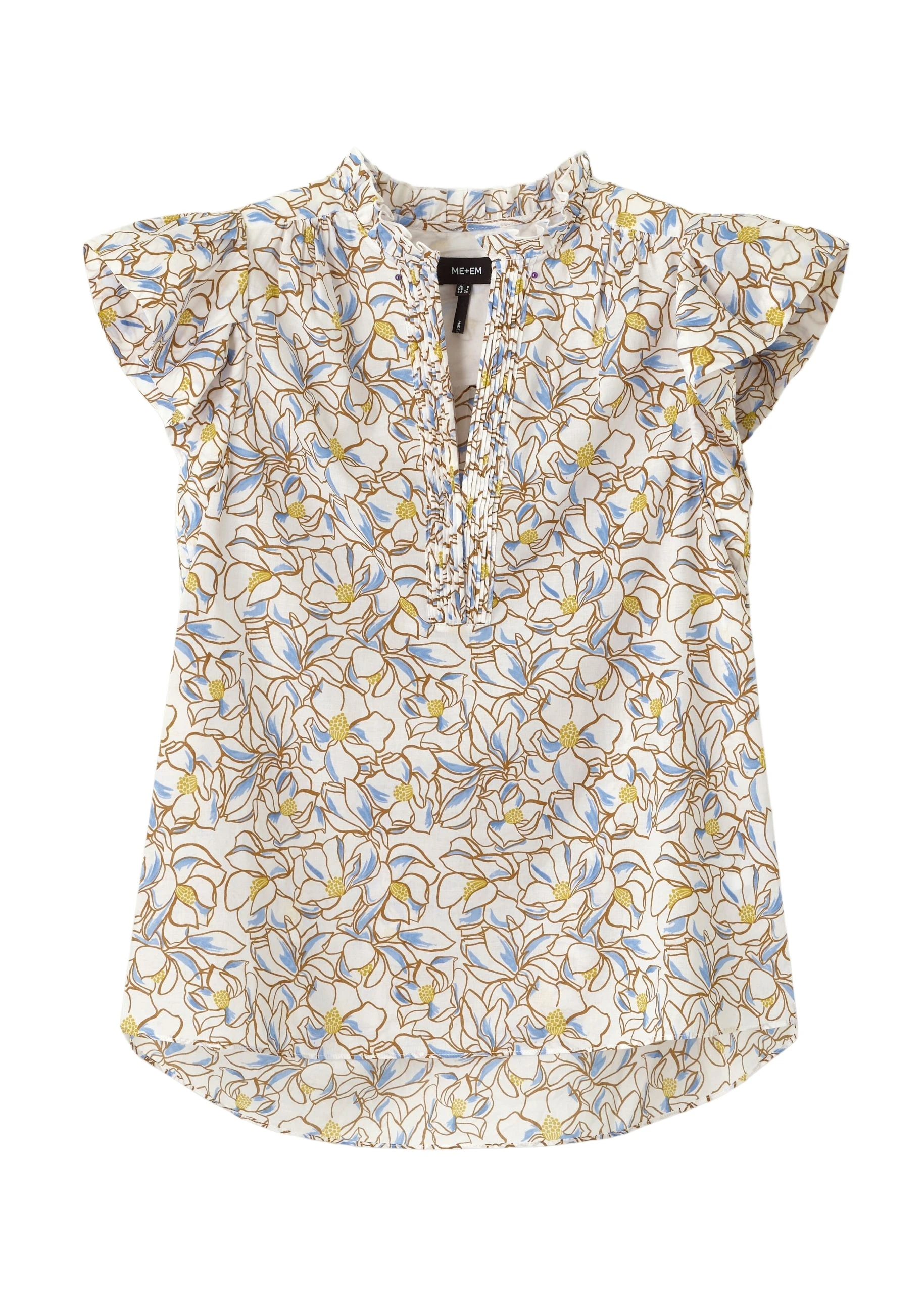 Me-and-Em-Cotton-Floral-Print-Blouse-scaled38476_nobg Cotton Floral Print Blouse - Image 1