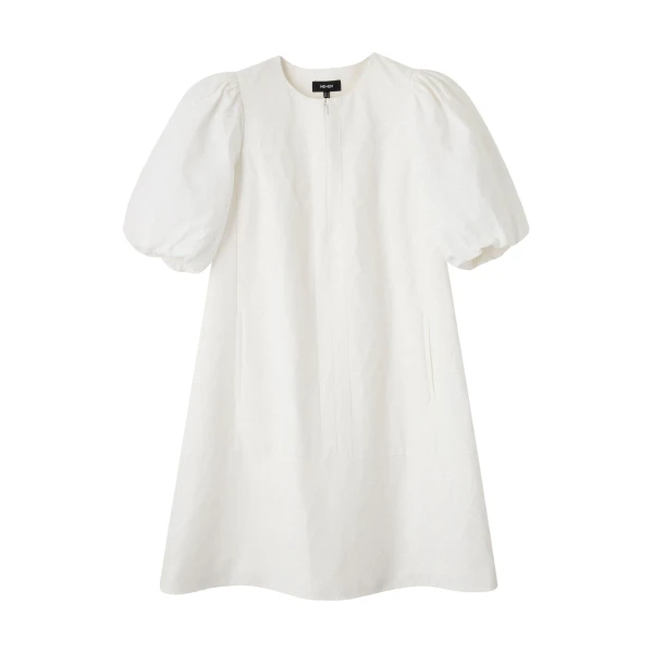 Cotton Jacquard Short Shift Dress