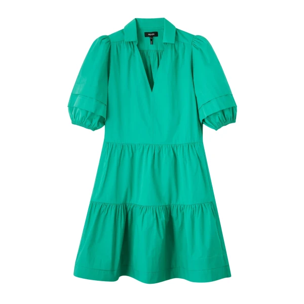 Cotton Poplin Short Swing Shirt Dress