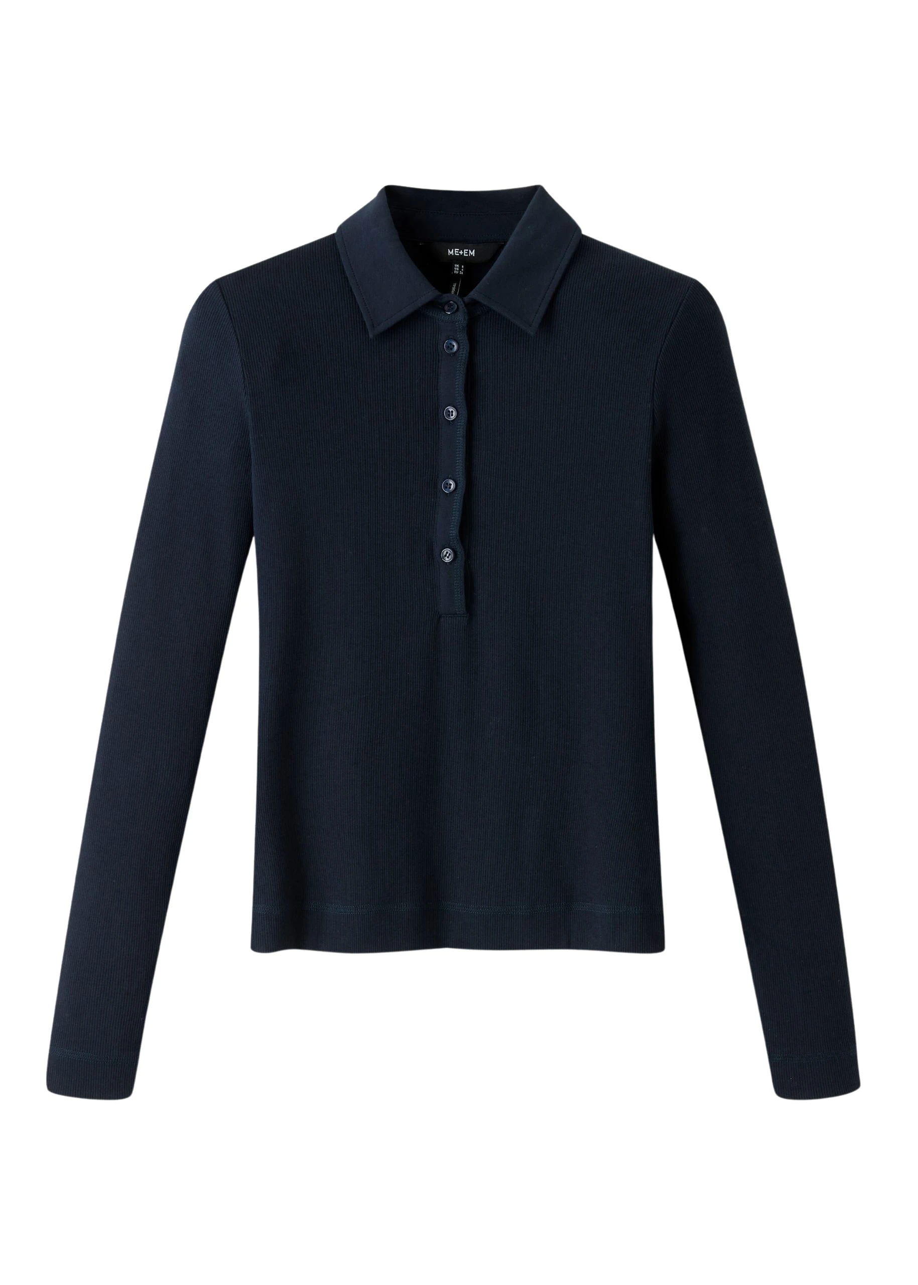 Me-and-Em-Cotton-Rib-Fitted-Polo-Top-scaled59762_nobg Cotton Rib Fitted Polo Top - Image 1