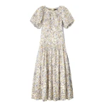 Cotton Voile Floral Print Maxi Dress