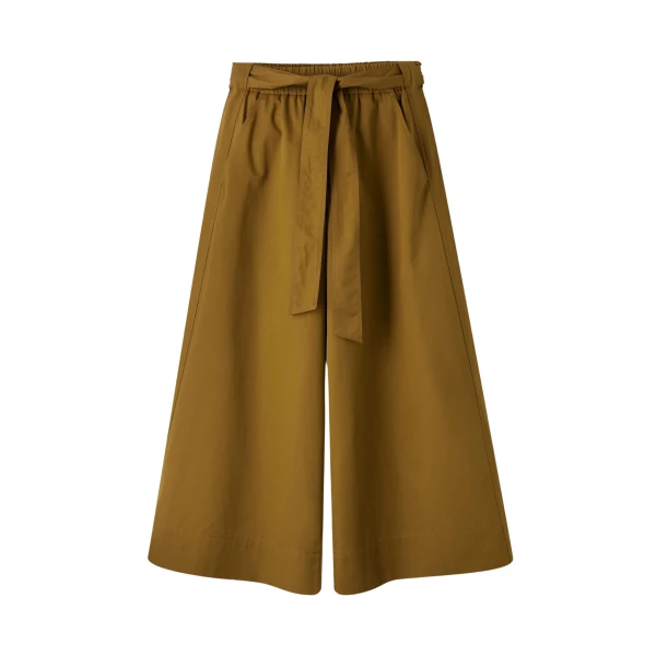 Cotton Wide-Leg Culotte