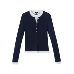 Double-Layer Look Long Sleeve Top