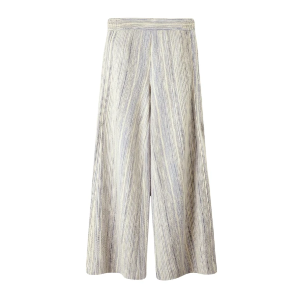 Jacquard Wide-Leg Pant