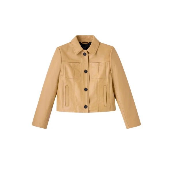 Leather Crop Jacket