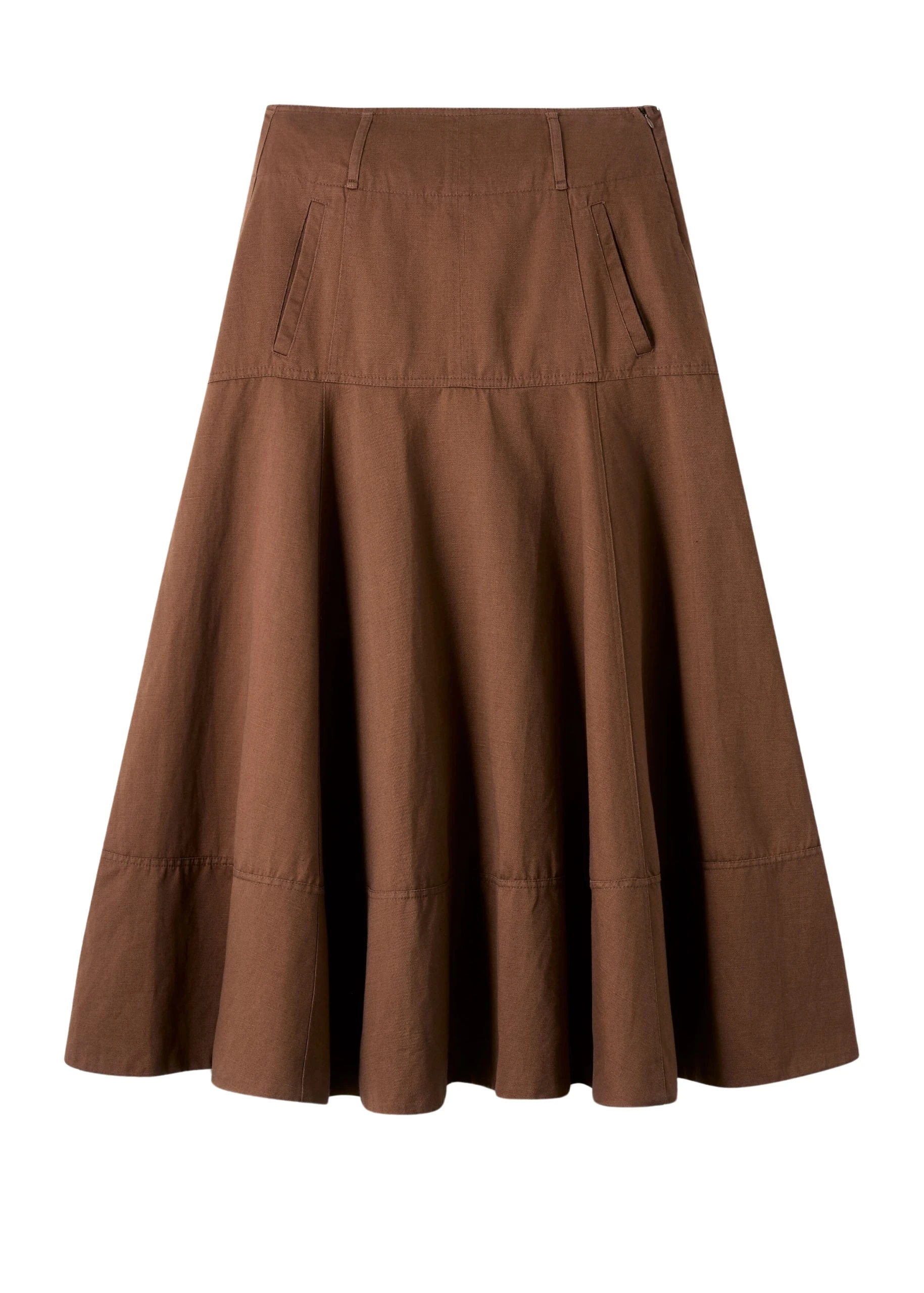 Me-and-Em-Linen-Blend-A-Line-Skirt-scaled15813_nobg Linen-Blend A-Line Skirt - Image 1