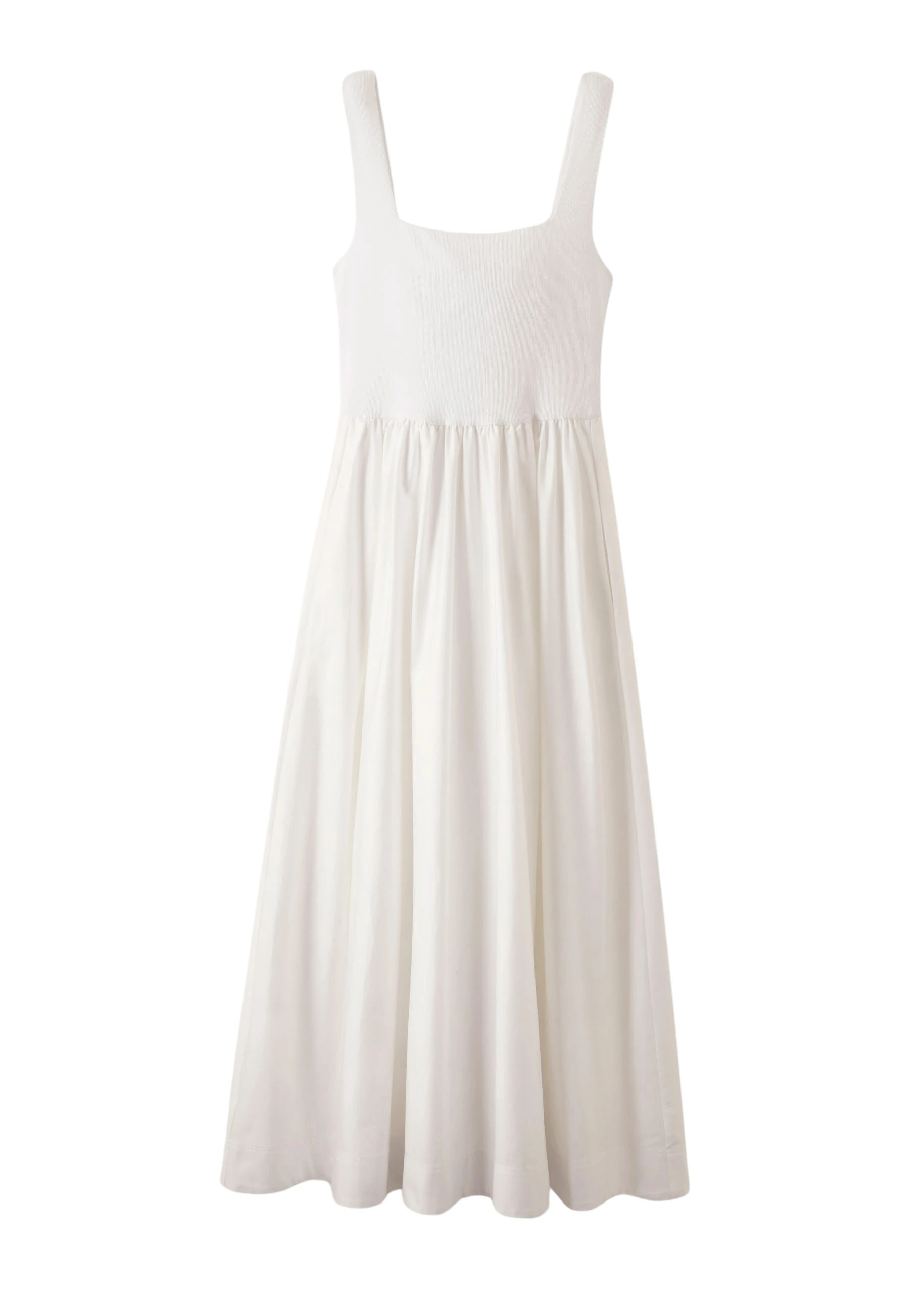 Me-and-Em-Mixed-Media-Square-Neck-Maxi-Dress-scaled45437_nobg Mixed Media Square Neck Maxi Dress - Image 1