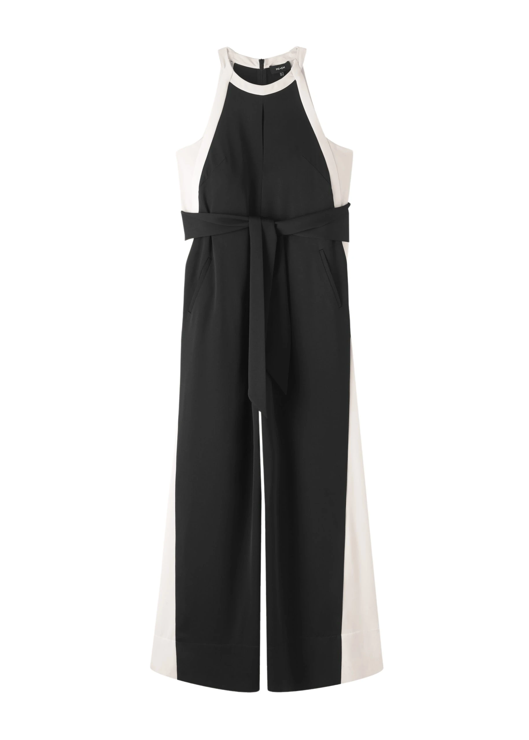 Me-and-Em-Monochrome-Halterneck-Jumpsuit-Belt-scaled43963_nobg Monochrome Halterneck Jumpsuit + Belt - Image 1