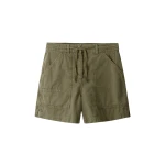 Oversized Patch Short + Tie