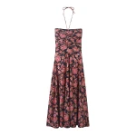 Paisley Print Midi Dress