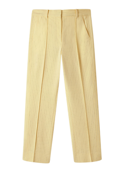 Pinstripe Slim Crop Pant