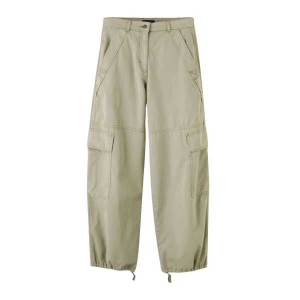 Relaxed Straight-Leg Utility Pant