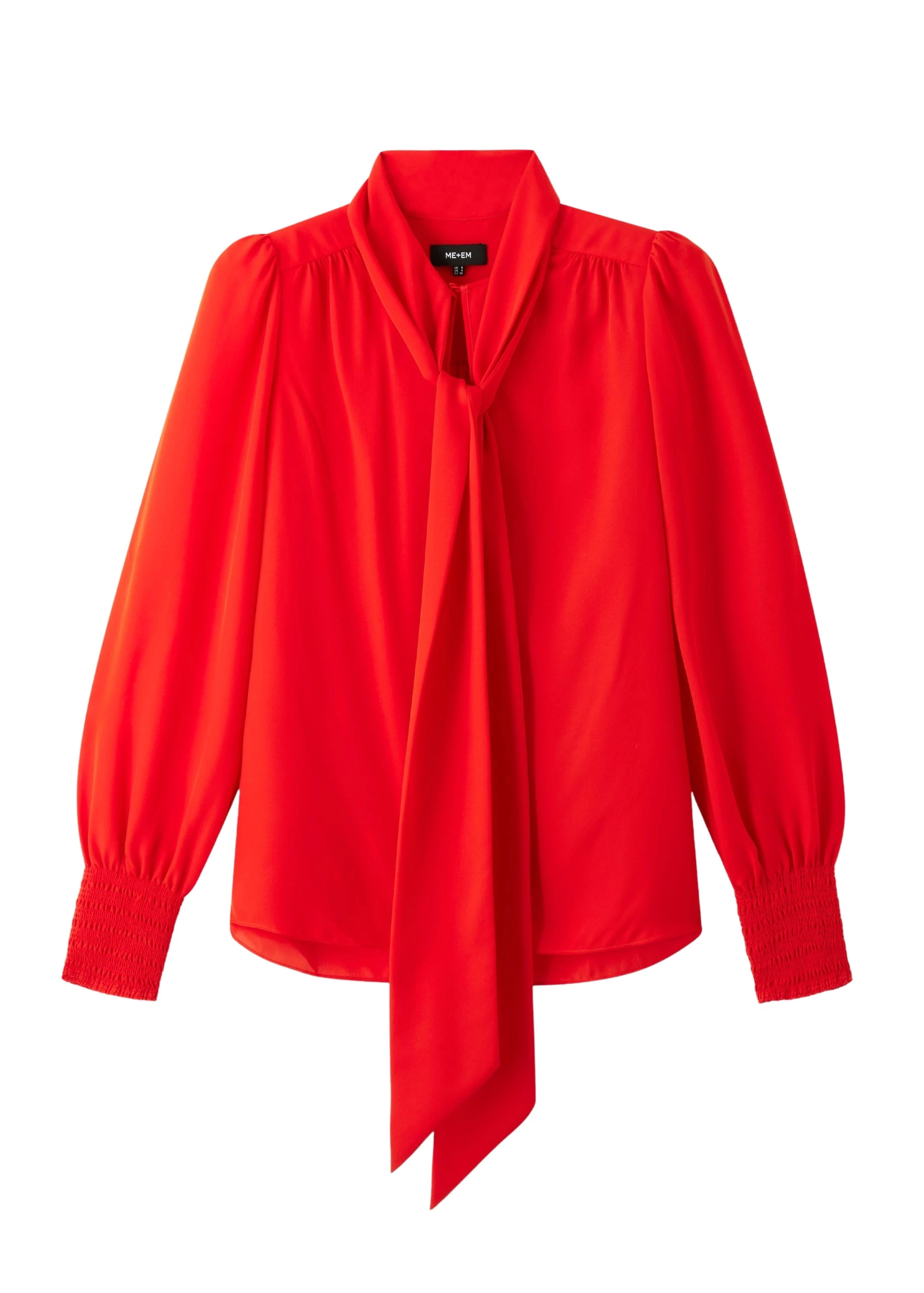 Me-and-Em-Silk-V-Neck-Tie-Swing-Blouse-scaled78194_nobg Silk V-Neck Tie Swing Blouse - Image 1