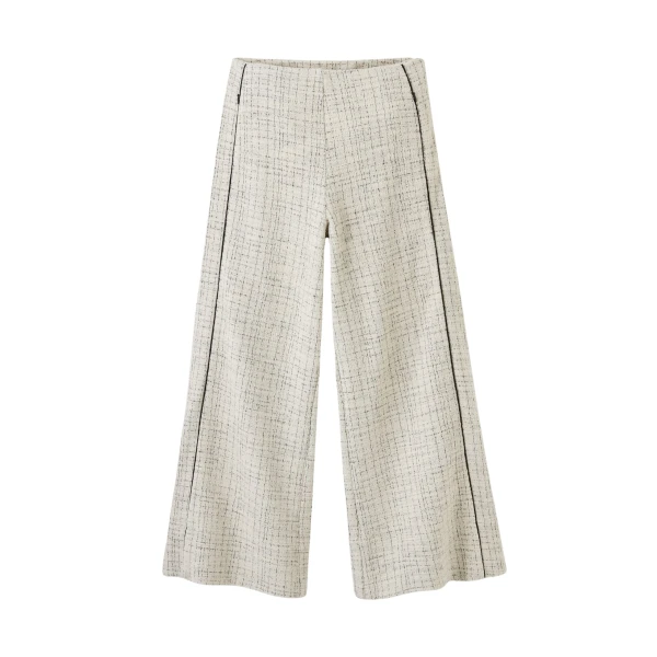 Tweed Wide-Leg Crop Pant