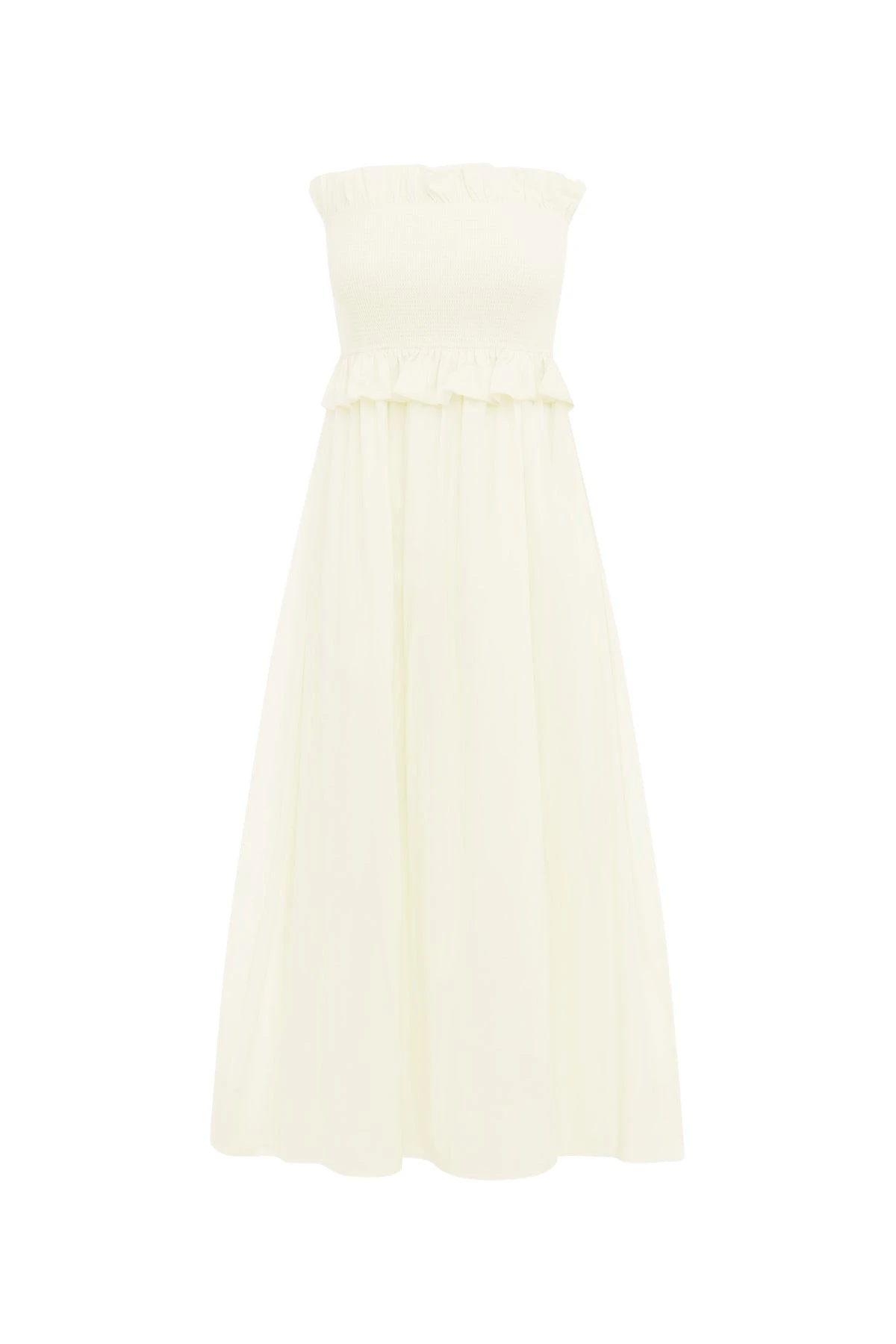 Posse-The-label-Coby-Strapless-Dress-Cream53889_nobg Coby Strapless Dress - Cream - Image 1