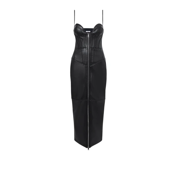 Chelle Black Midi Dress