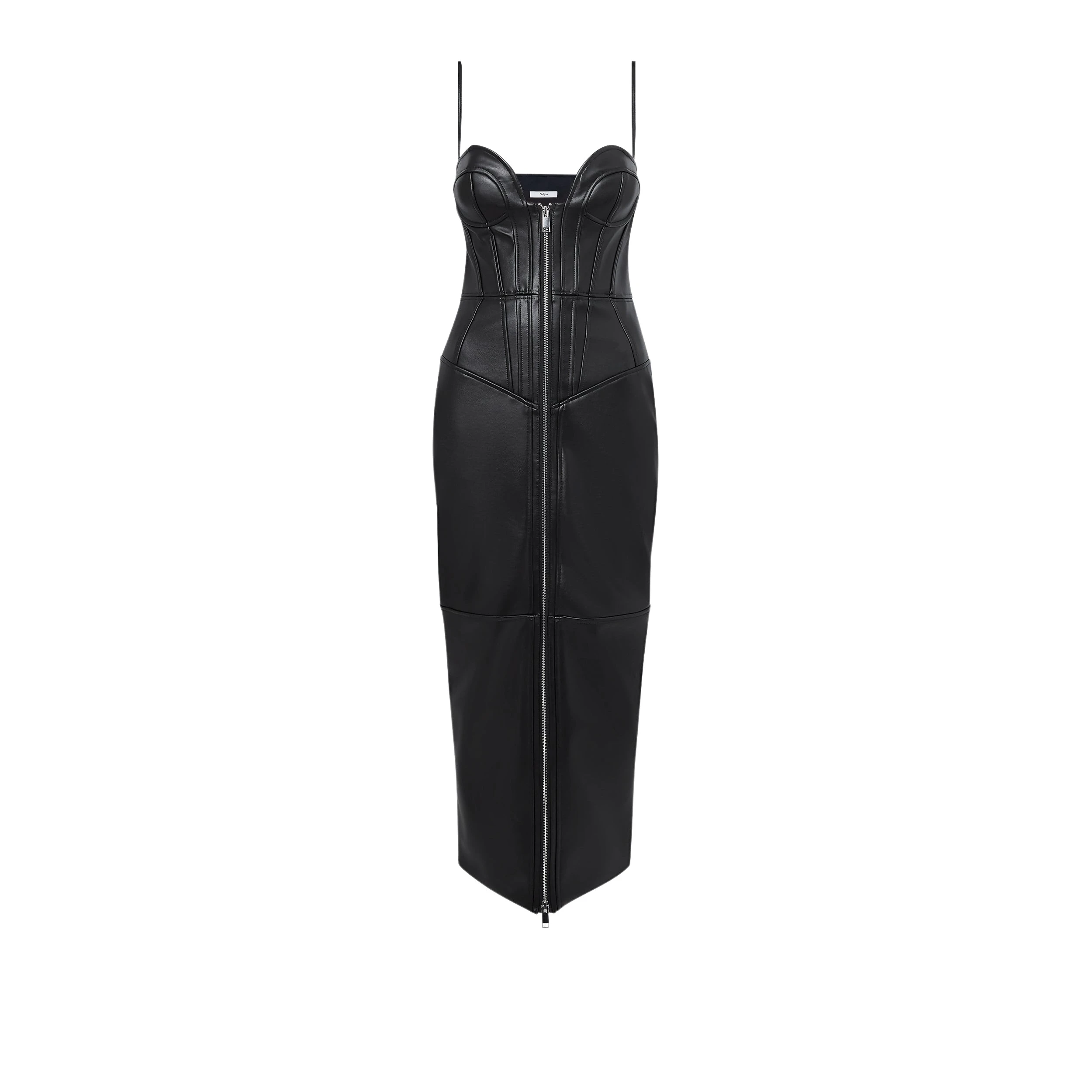 Safiyaa-Chelle-Black-Midi-Dress-546445_nobg Chelle Black Midi Dress - Image 1