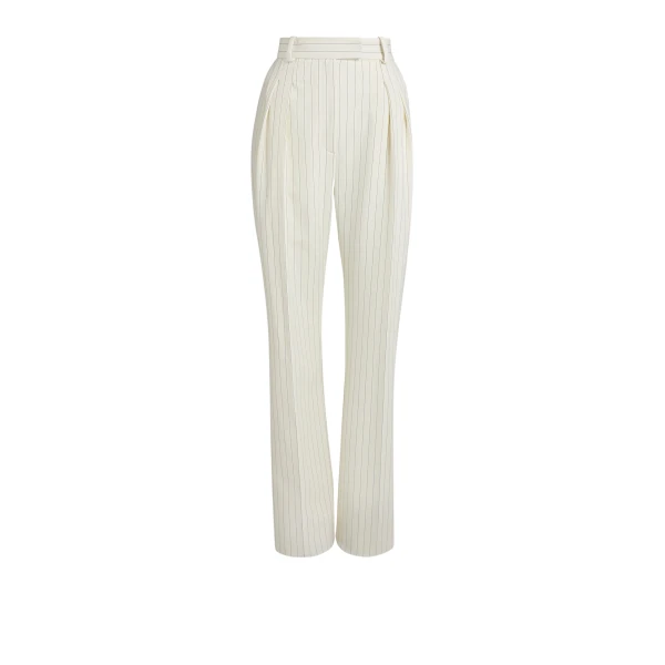 Ferna Ivory Pinstripe Trousers