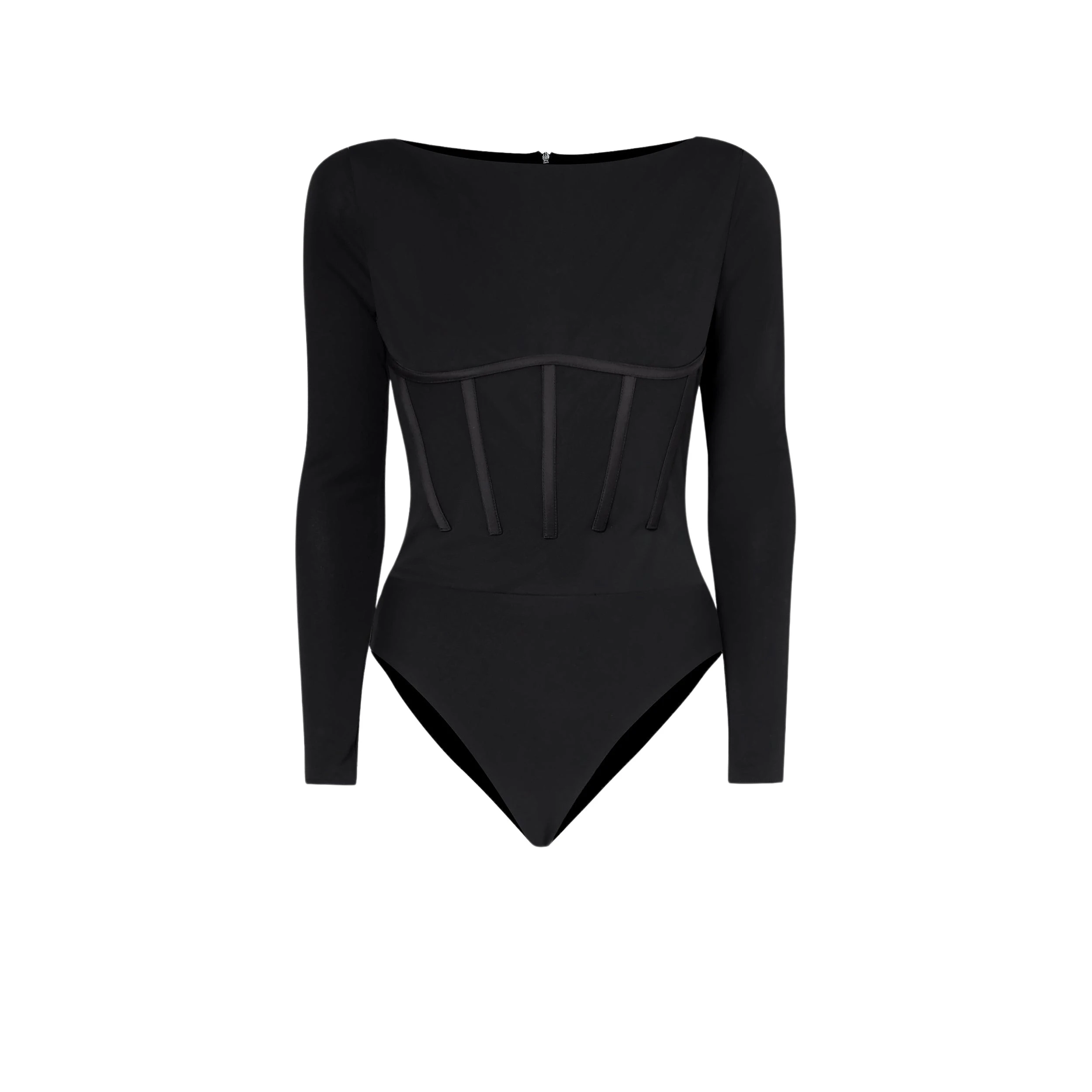Safiyaa-Krissie-Black-Bodysuit-520990_nobg Krissie Black Bodysuit - Image 1