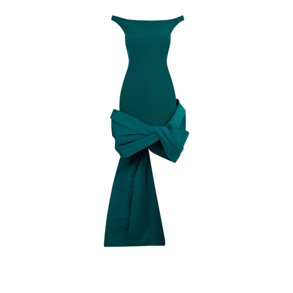 Linalle Alpine Green Short Dress