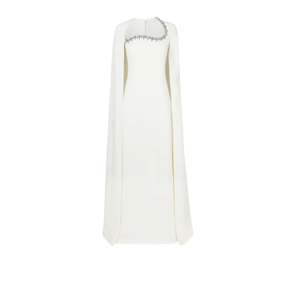 Mattia Ivory Long Dress