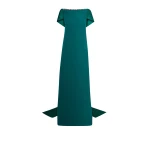 Sallie Alpine Green Embroidered Long Dress