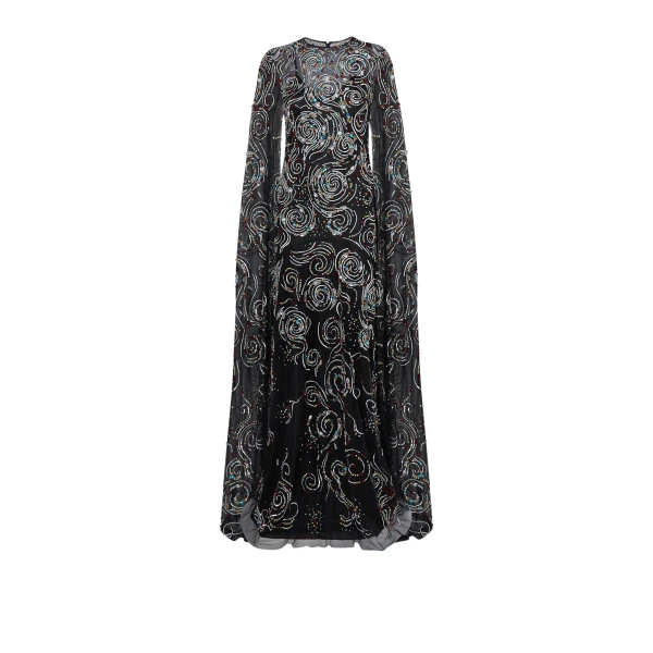 Talina Black Long Dress