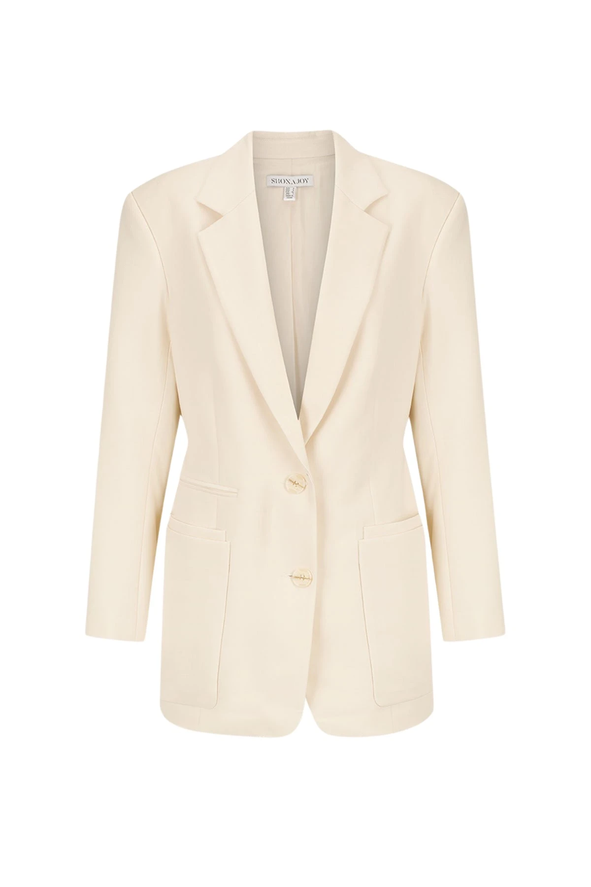 Shona-Joy-Irena-Double-Pocket-Blazer-With-Belt-Rice80128_nobg Irena Double Pocket Blazer With Belt - Rice - Image 1