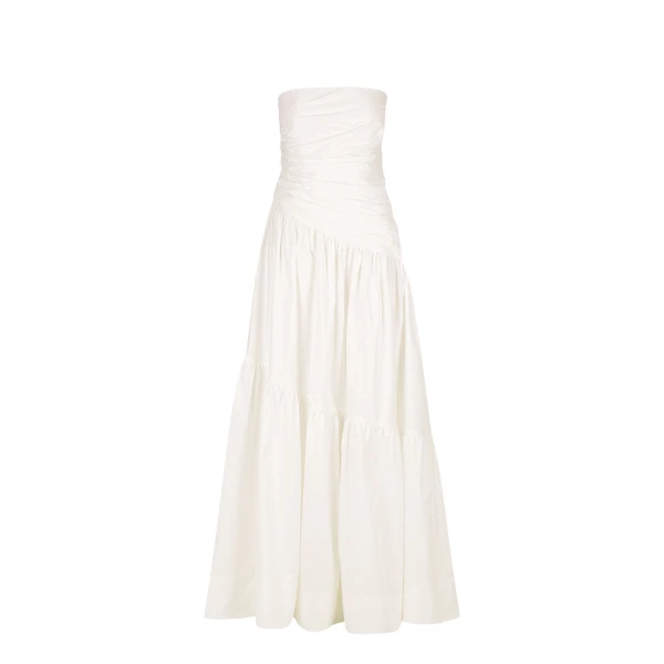 Maiori Strapless Tiered Maxi Dress - Ivory