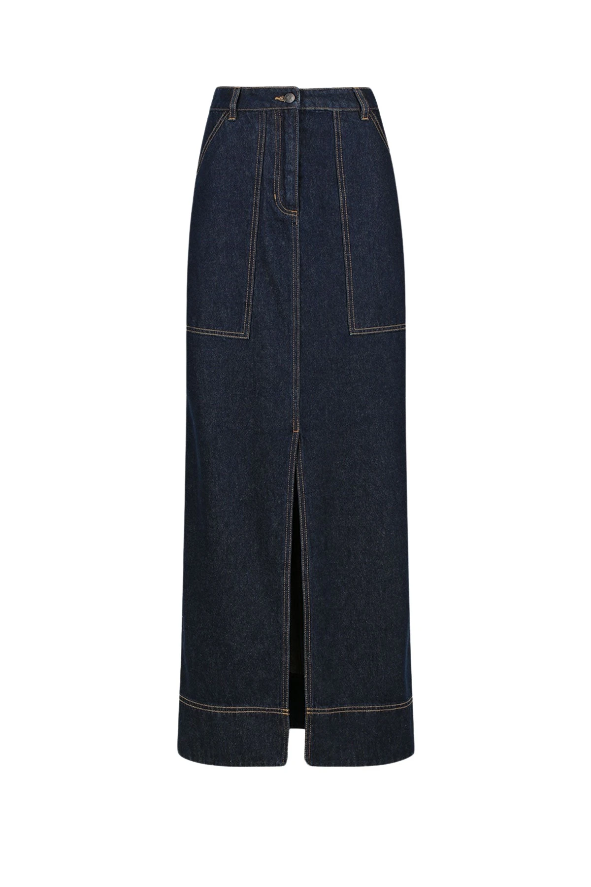 Shona-Joy-Rita-Panelled-Maxi-Skirt-Deep-Indigo16866_nobg Rita Panelled Maxi Skirt - Deep Indigo - Image 1