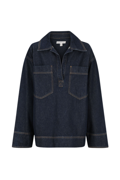 Rita Patch Pocket Shirt - Deep Indigo