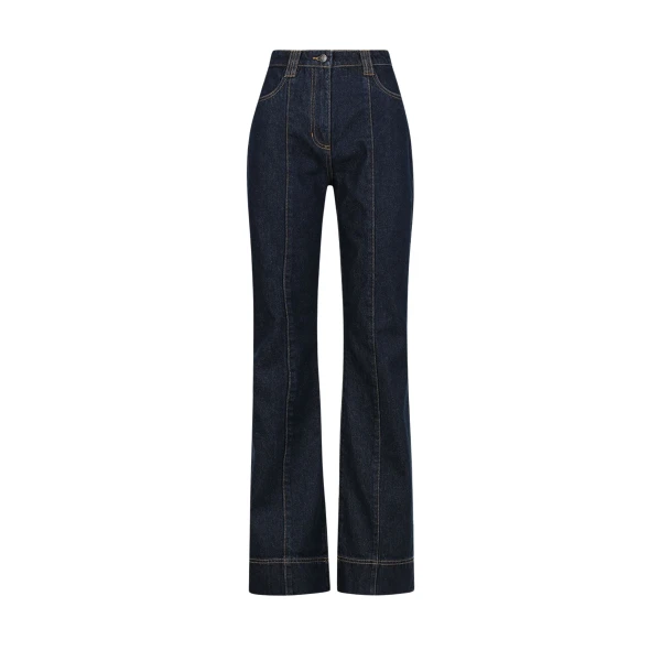 Rita Pintuck Straight Leg Jean - Deep Indigo