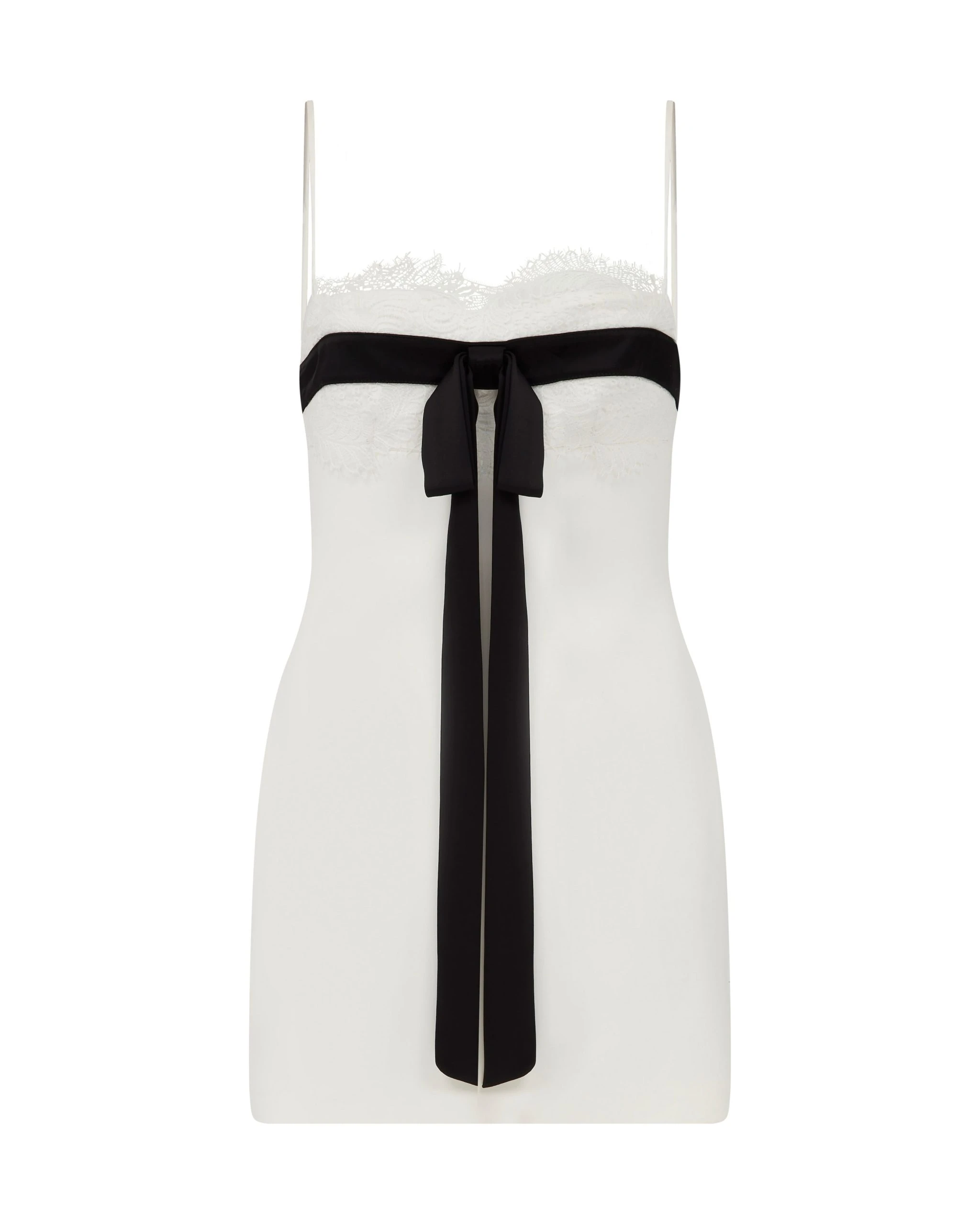 David Koma Colour Contrast Bow Mini Dress David Koma Colour Contrast Bow Mini Dress