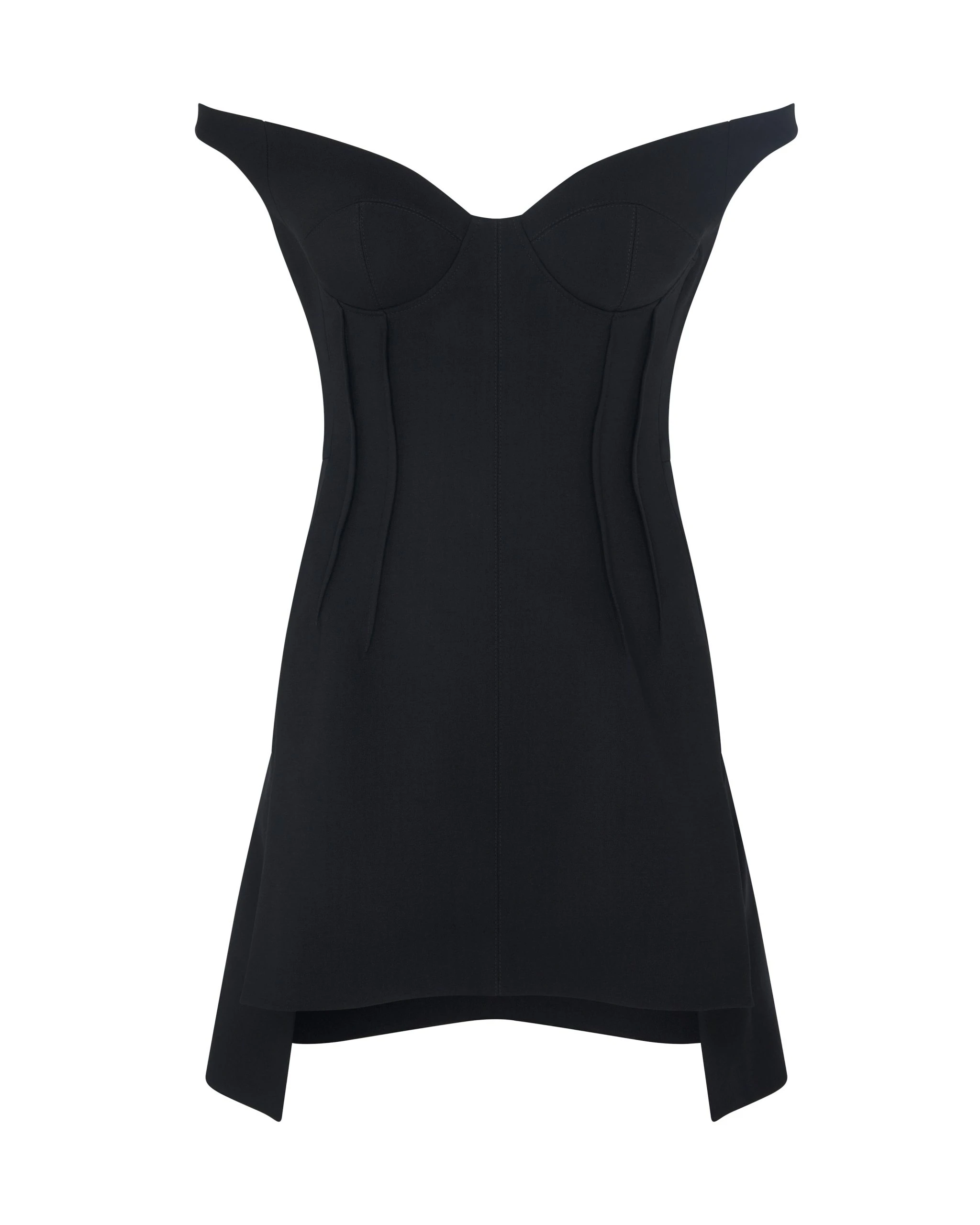 David Koma Off The Shoulder Wool Mini Dress David Koma Off The Shoulder Wool Mini Dress