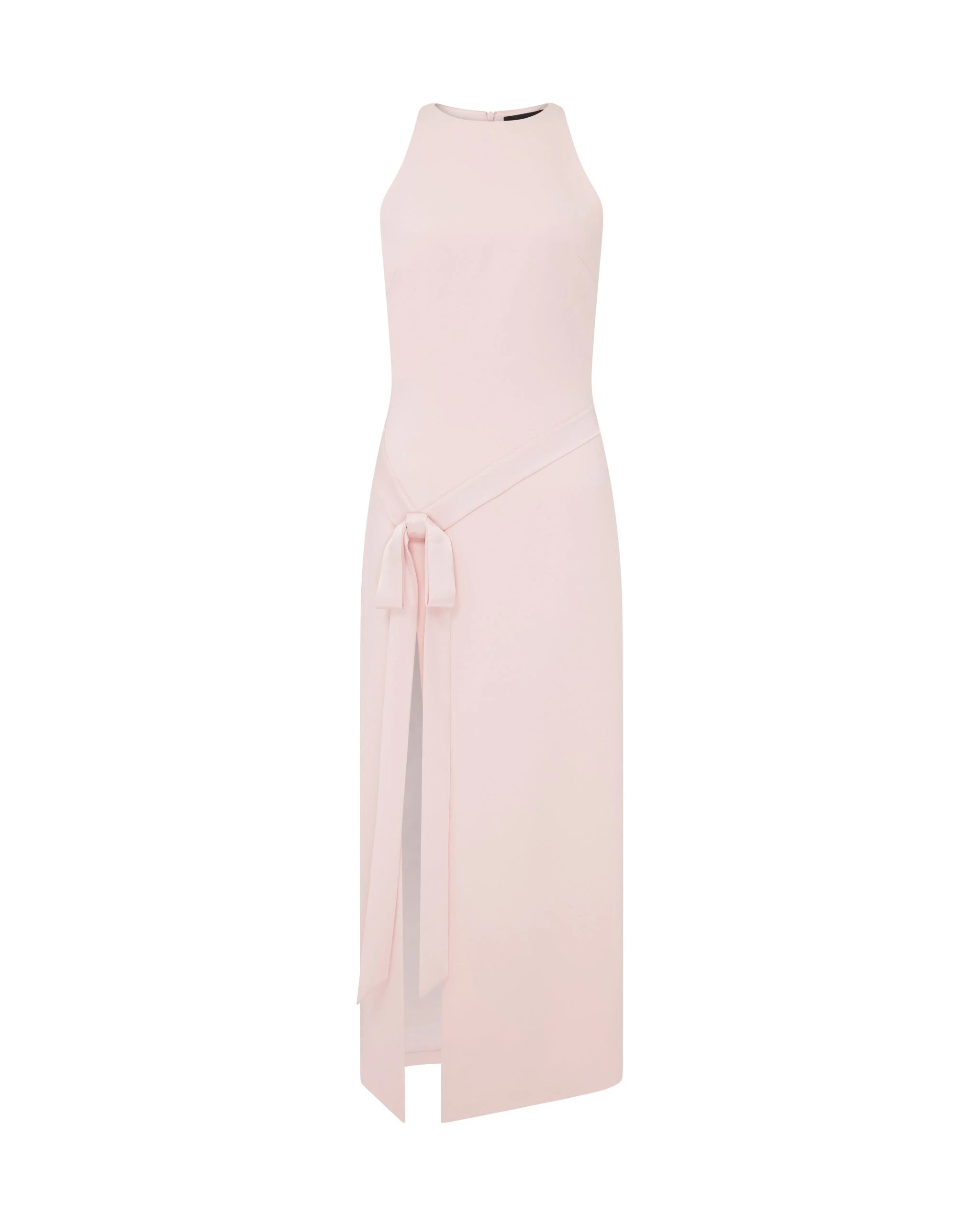 David Koma Satin Bow Midi Dress David Koma Satin Bow Midi Dress
