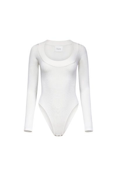 Sasha Ballet Neck Body - White