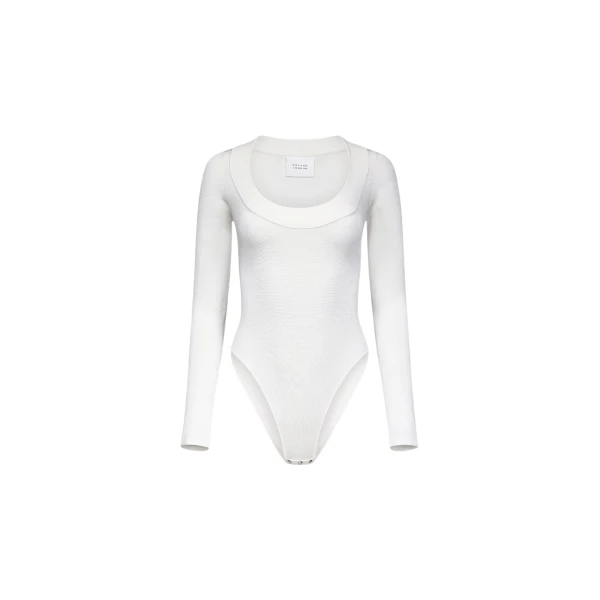 Sasha Ballet Neck Body - White