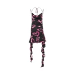 Alba Mini Dress - Neon Heart Print