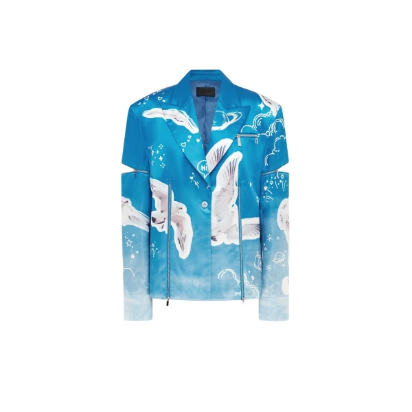 Brielle Blazer - Aerial Print