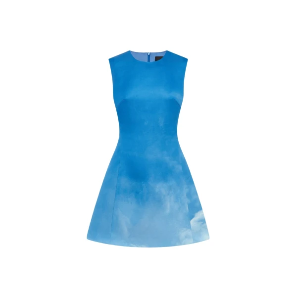 Chloe Sleeveless Mini Dress - Aerial Print
