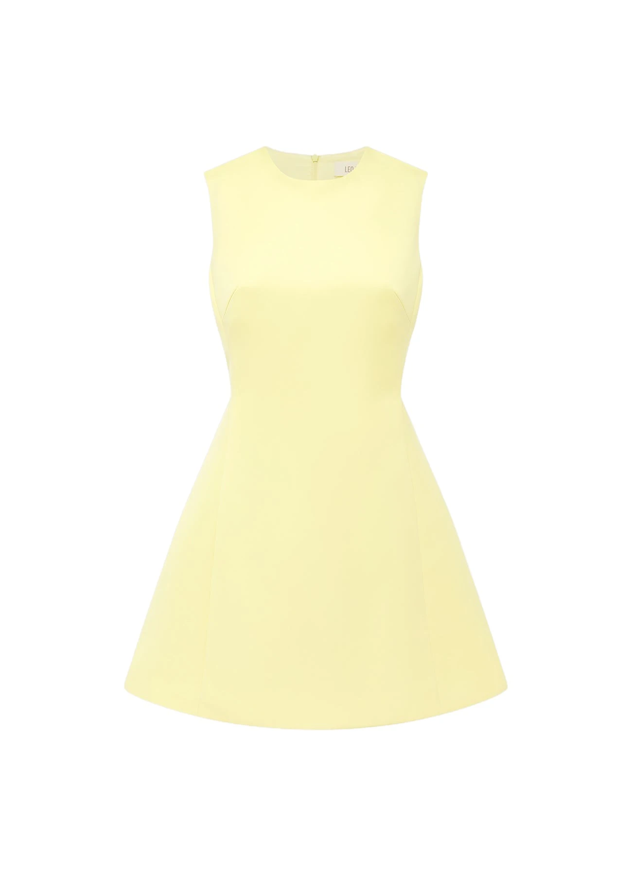 Leo-Lin-Chloe-Sleeveless-Mini-Dress-Sorbet-Yellow-743414_nobg Chloe Sleeveless Mini Dress - Sorbet Yellow - Image 1