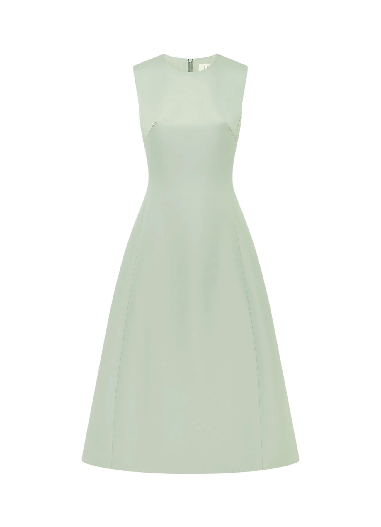 Leo-Lin-Cleo-Sleeveless-Midi-Dress-Sage-681016_nobg Cleo Sleeveless Midi Dress - Sage - Image 1