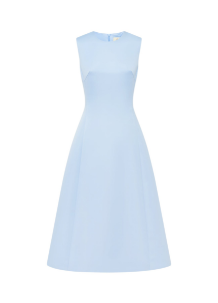 Cleo Sleeveless Midi Dress - Sky Blue