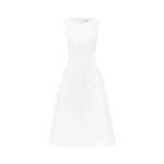 Cleo Sleeveless Midi Dress - Snow