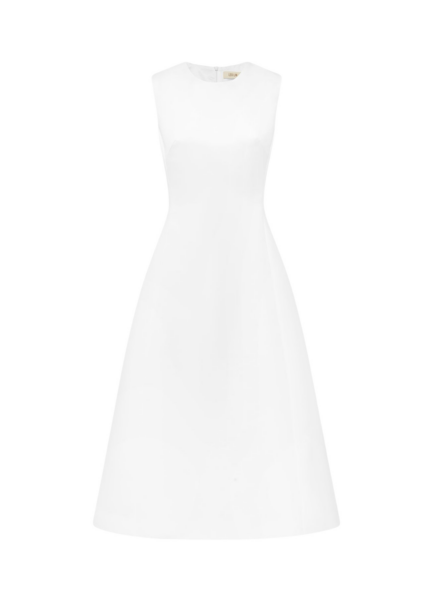 Cleo Sleeveless Midi Dress - Snow