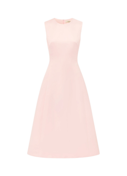 Cleo Sleeveless Midi Dress - Soft Pink