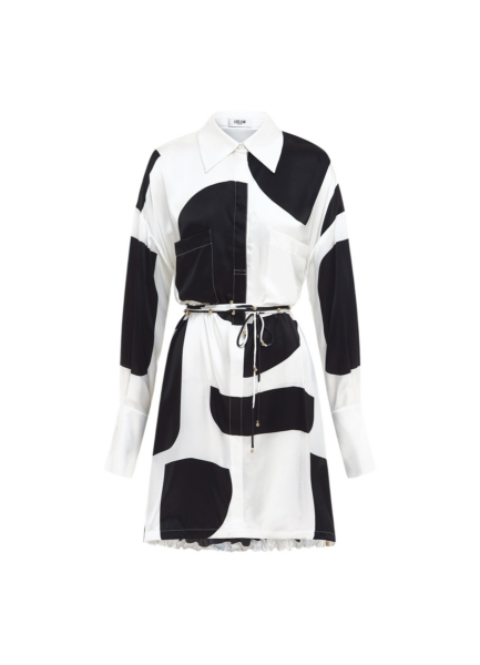 Elysia Shirt Mini Dress - Geo Print
