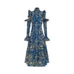 Ezra Midi Dress - Marine Blue