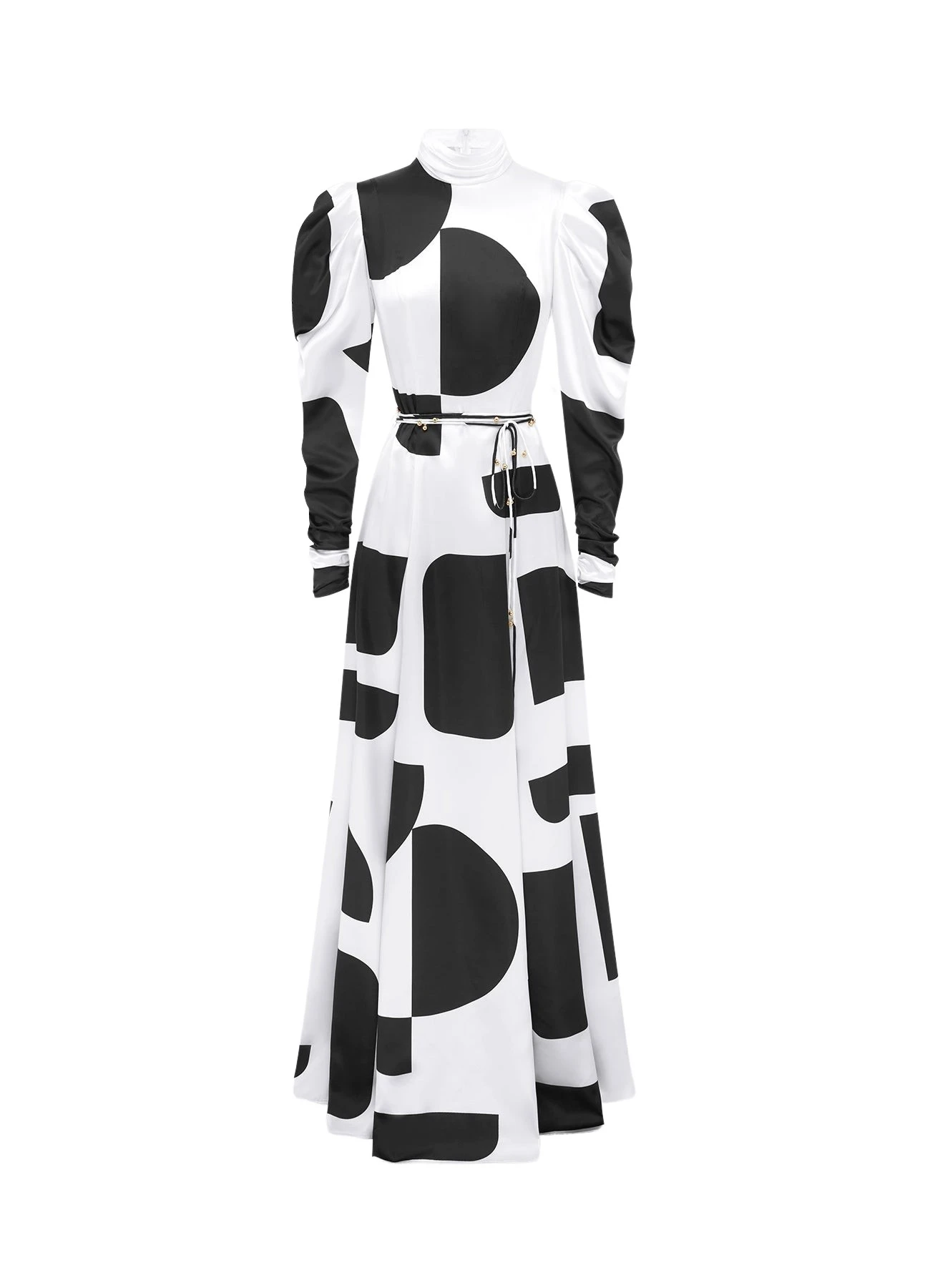 Leo-Lin-Kaleida-High-Neck-Maxi-Dress-Geo-Print-646714_nobg Kaleida High Neck Maxi Dress - Geo Print - Image 1